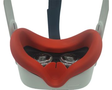 Siliconen Gezichtsmasker voor Quest 2 (rood)