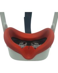 Siliconen Gezichtsmasker voor Quest 2 (rood)